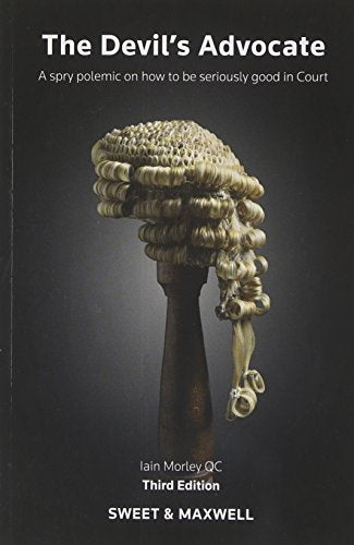 Book with dark cover, white text, and possibly a subtle devilish design element.