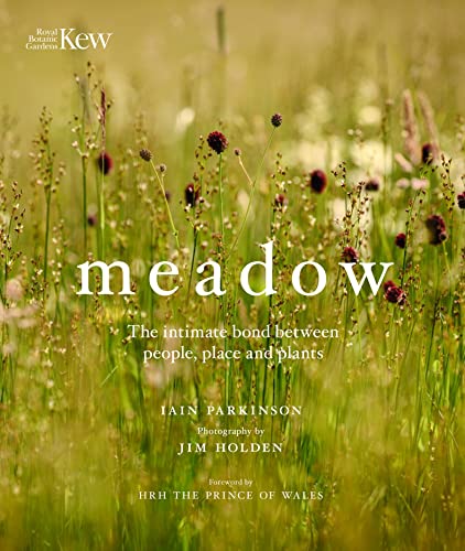 Book cover depicting a lush green meadow with wildflowers and text.