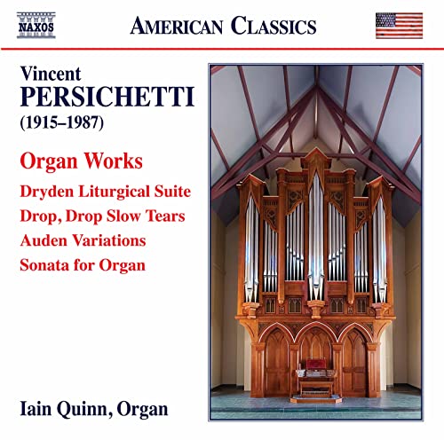CD cover for Vincent Persichetti’s organ works, featuring a church interior.