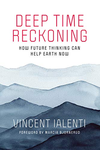 Book cover with red title, watercolor mountains, and author’s name.