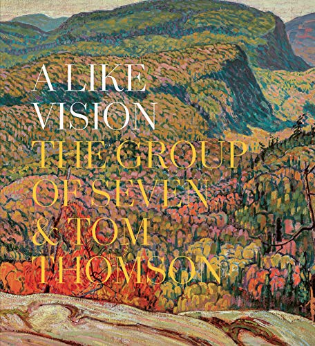 Book cover, "A Like Vision," featuring a colorful landscape painting.