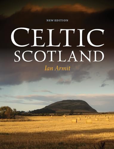 Book cover for “Celtic Scotland” with a landscape background.