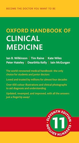 Cover of the Oxford Handbook of Clinical Medicine, Eleventh Edition, with green background.