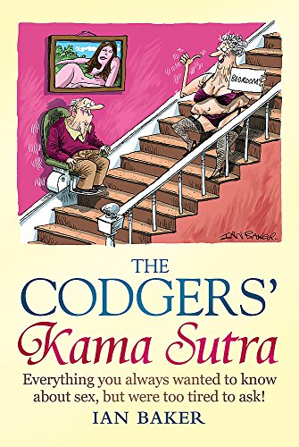 Cartoon book cover depicting an elderly couple on a staircase.