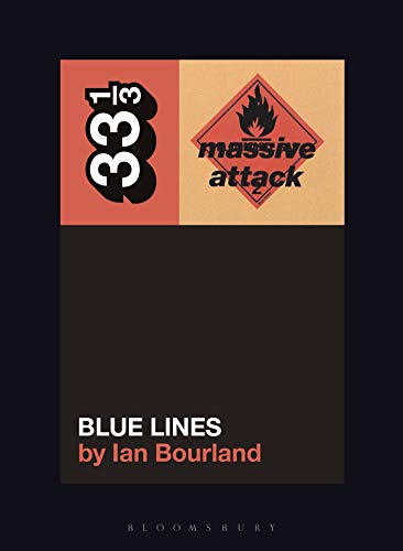 Book cover for "Blue Lines" by Ian Bourland, featuring geometric shapes.