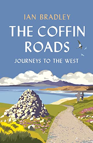 Book cover showing a stone cairn, a path, and a coastal landscape under birds.