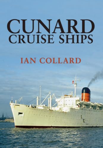 Book cover featuring a white Cunard cruise ship with a red smokestack.