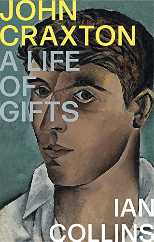 Book cover featuring a painted portrait of John Craxton, with yellow text.