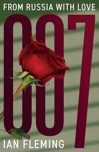 Book cover featuring a red rose over large 007 text on a green background.