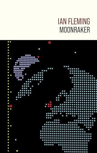Book cover for Moonraker by Ian Fleming featuring a dotted map on black background.
