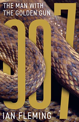 Book cover featuring a coiled snake with large gold 007 text overlaid.