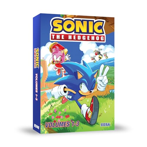 Box set featuring Sonic the Hedgehog and Amy running through a green landscape.