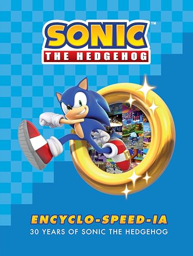 Sonic the Hedgehog book cover featuring Sonic running through a golden ring.