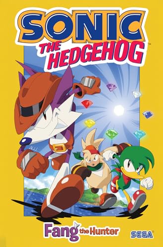 Cover art for “Sonic the Hedgehog: Fang the Hunter” featuring three characters.