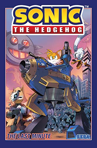 Comic book cover featuring Sonic the Hedgehog, likely with blue and white dominant colors.