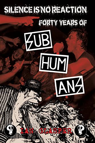 Book cover: chaotic concert crowd with band name “Subhumans” overlaid.