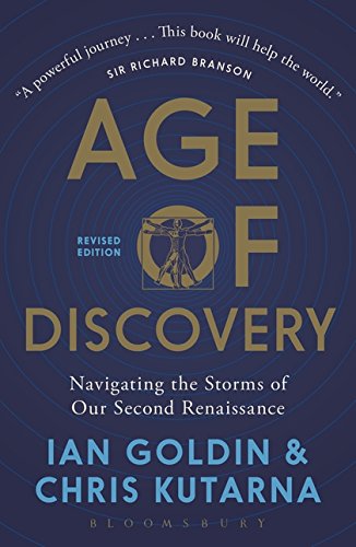 Book cover: “Age of Discovery” with gold text and Vitruvian Man image.