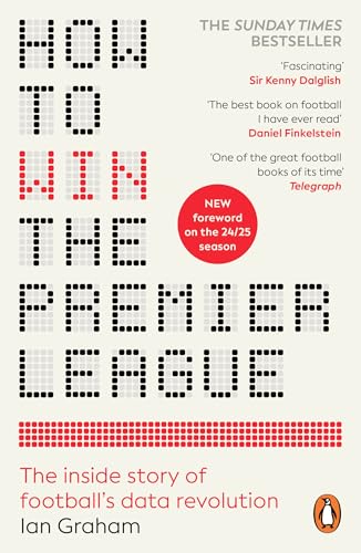 Book cover: "How to Win the Premier League" with pixelated text and red accents.