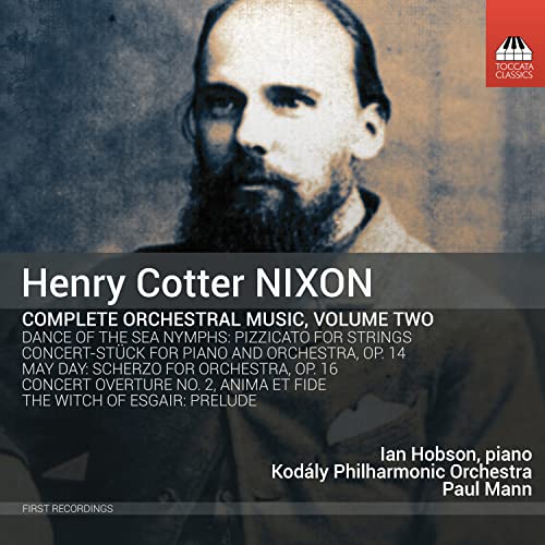 CD cover featuring composer Henry Cotter Nixon’s portrait and track listing.