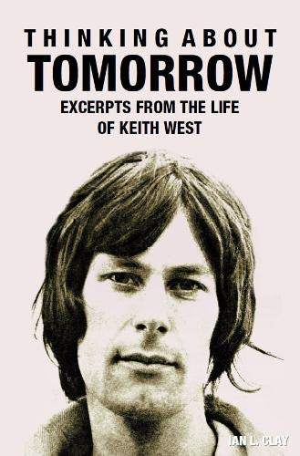 "Book cover with sepia-toned portrait of a man and title 'Thinking About Tomorrow'."