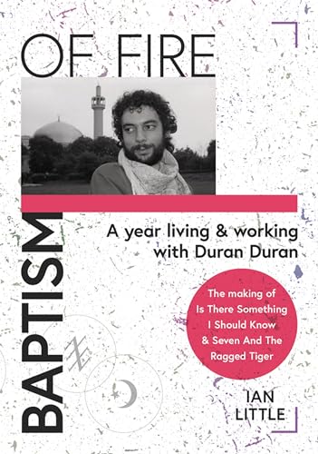 Book cover: "Baptism of Fire" with portrait of a man and pink accents.