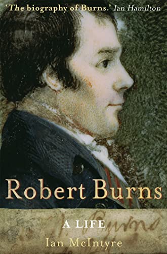 Book cover: portrait of Robert Burns, Scottish poet, with title text.