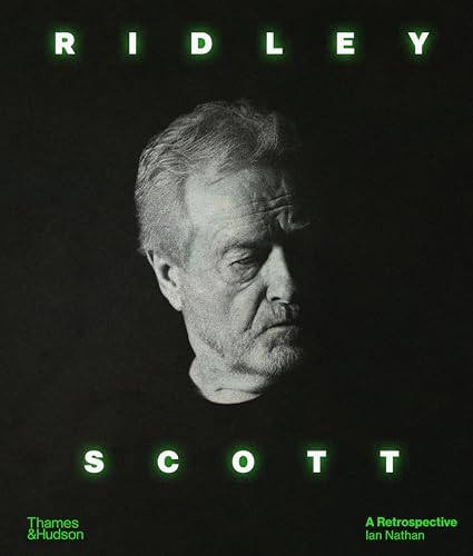 Black book cover featuring a portrait of director Ridley Scott.