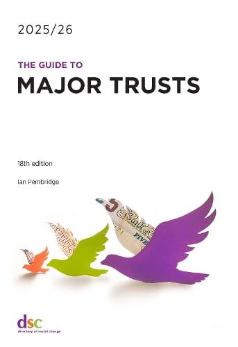 Book cover: “The Guide to Major Trusts 2025/26” with bird imagery.