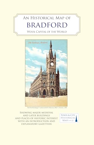 Historical map cover featuring Bradford’s Victorian Wool Exchange tower.