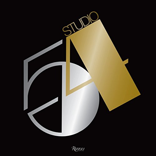 Book cover for “Studio 54: The Real Story” with geometric gold and silver design.