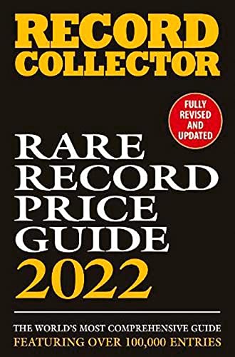 Cover of "The Rare Record Price Guide 2022" with gold and white text.