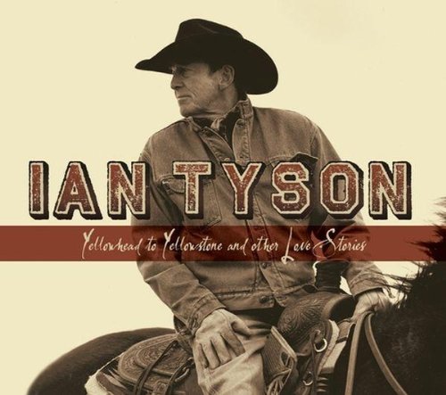 Ian Tyson album cover featuring a man on horseback, wearing a cowboy hat, against a pale yellow background.