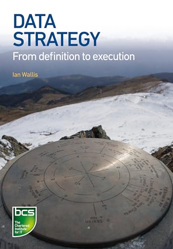 Book cover with title “Data Strategy” and a mountain landscape.