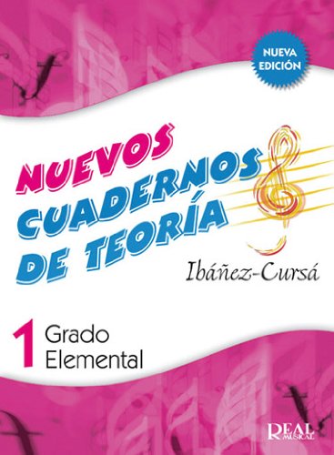 Music theory workbook cover, “Cuadernos De Teoria,” elementary level one.