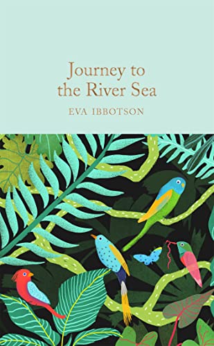 Book cover with illustrated tropical foliage and colorful birds.