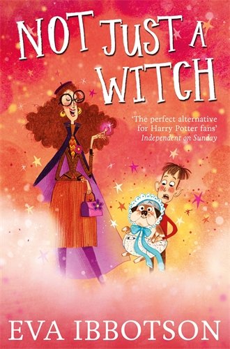 Book cover: illustrated woman with curly hair, boy, and dog.