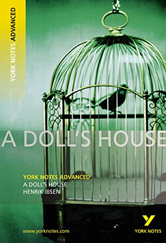 Book cover for "A Doll's House" featuring a bird in a cage.