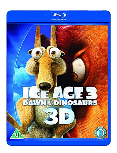 Ice Age 3: Dawn of the Dinosaurs" Blu-ray case featuring Sid and a dinosaur.