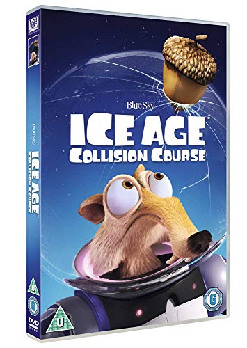 "Ice Age Collision Course" DVD case featuring a cartoon sloth in a spaceship.