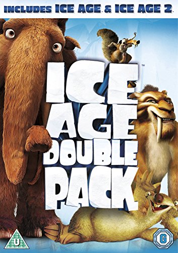 DVD cover featuring characters from Ice Age including Manny, Diego, Sid, and Scrat.