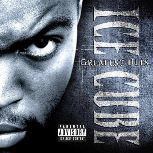 Close-up of Ice Cube's face next to the album title on a dark background.