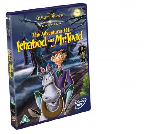 Disney's "Ichabod and Mr. Toad" DVD cover featuring characters on purple background.