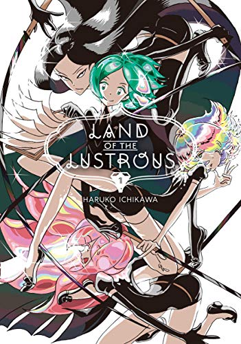 Cover art for Land of the Lustrous volume 1 featuring four stylized anime characters.