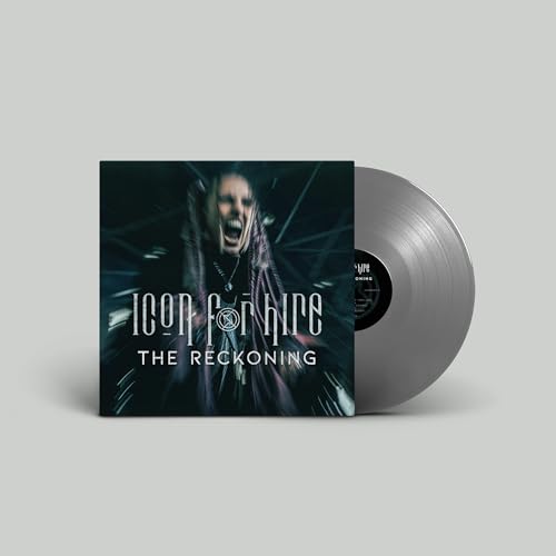 Icon For Hire The Reckoning vinyl record cover with a silver disc on grey background.