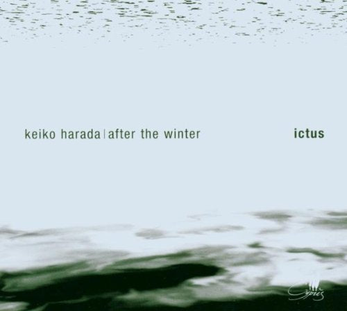 A monochrome album cover with white, black, and grey abstract design and text.