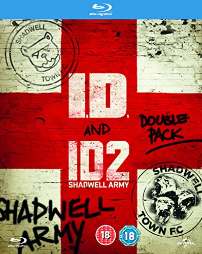 Blu-ray cover featuring the title I.D. and ID2 Shadwell Army over an English flag.
