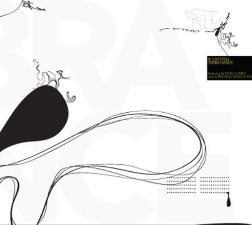 Black and white abstract CD cover art with swirling lines and figures.