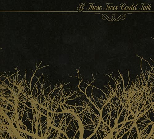 Dark album cover with gold text and silhouetted tree branches.
