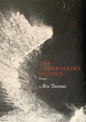 Book cover: “The Undertaker’s Invoice” by Ifor Thomas, with abstract white texture.