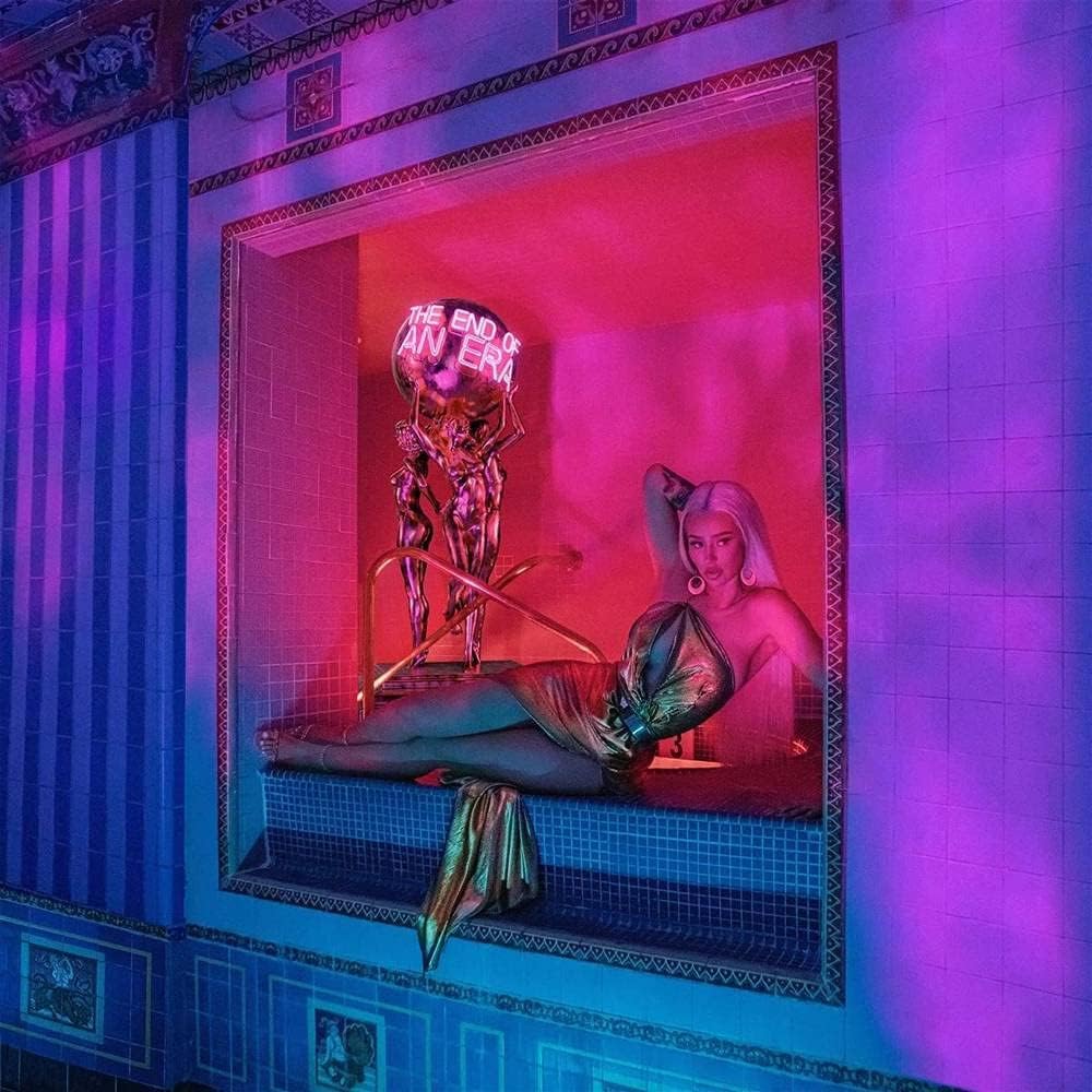 Iggy Azalea album cover, “The High Road,” featuring a reclining woman.